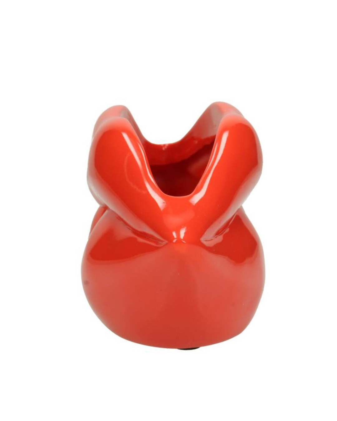 Bloempot rode lippen