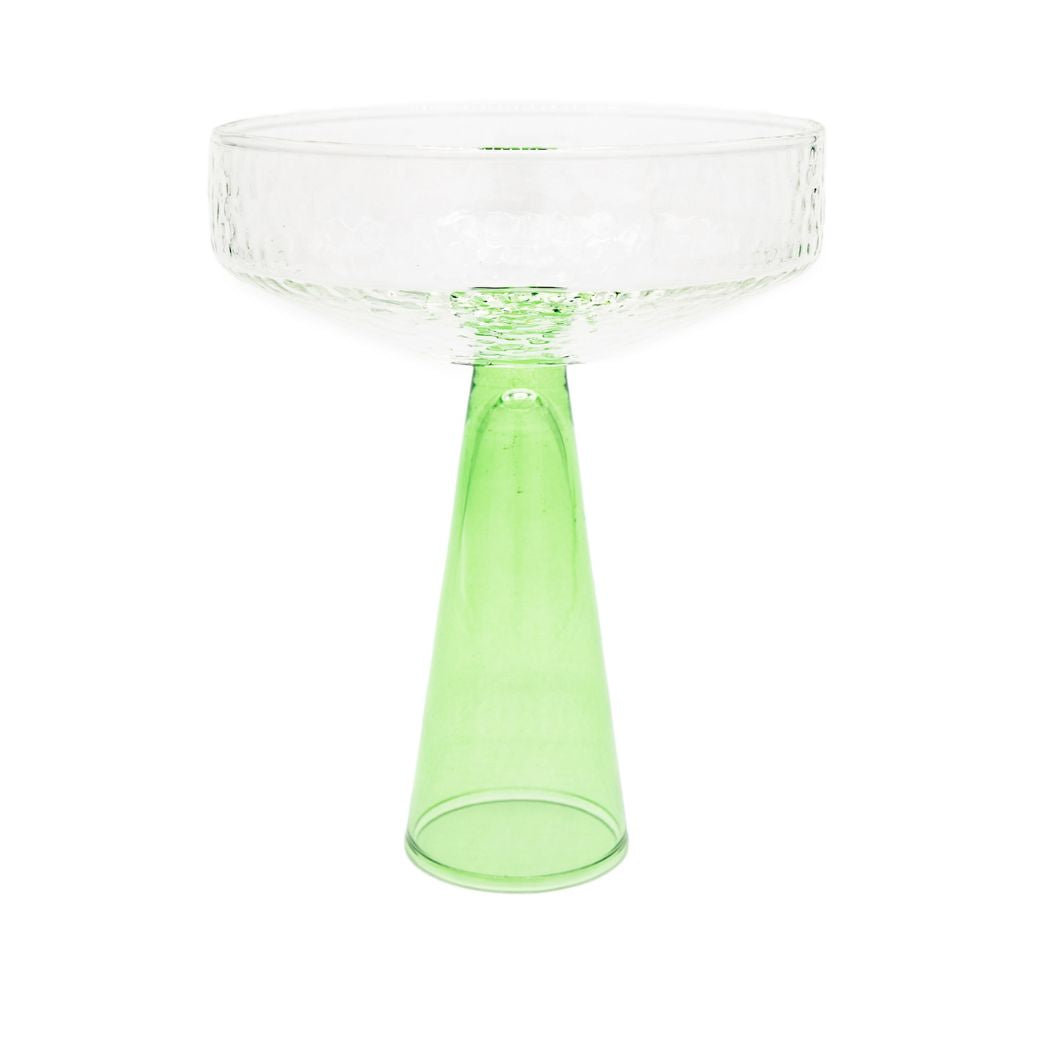Coupe Claude, helder / groen, set van 2