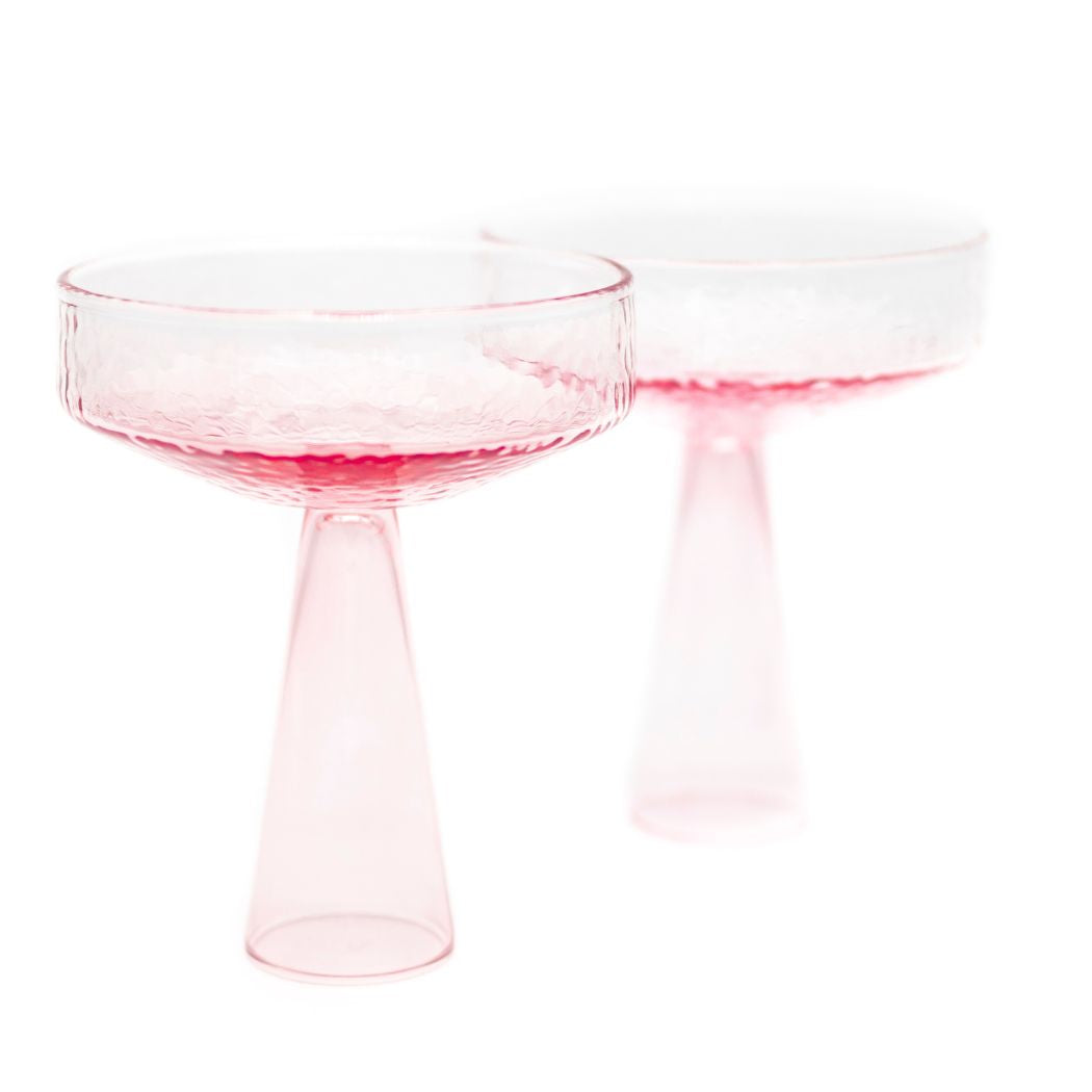 Coupe Claude, roze, set van 2
