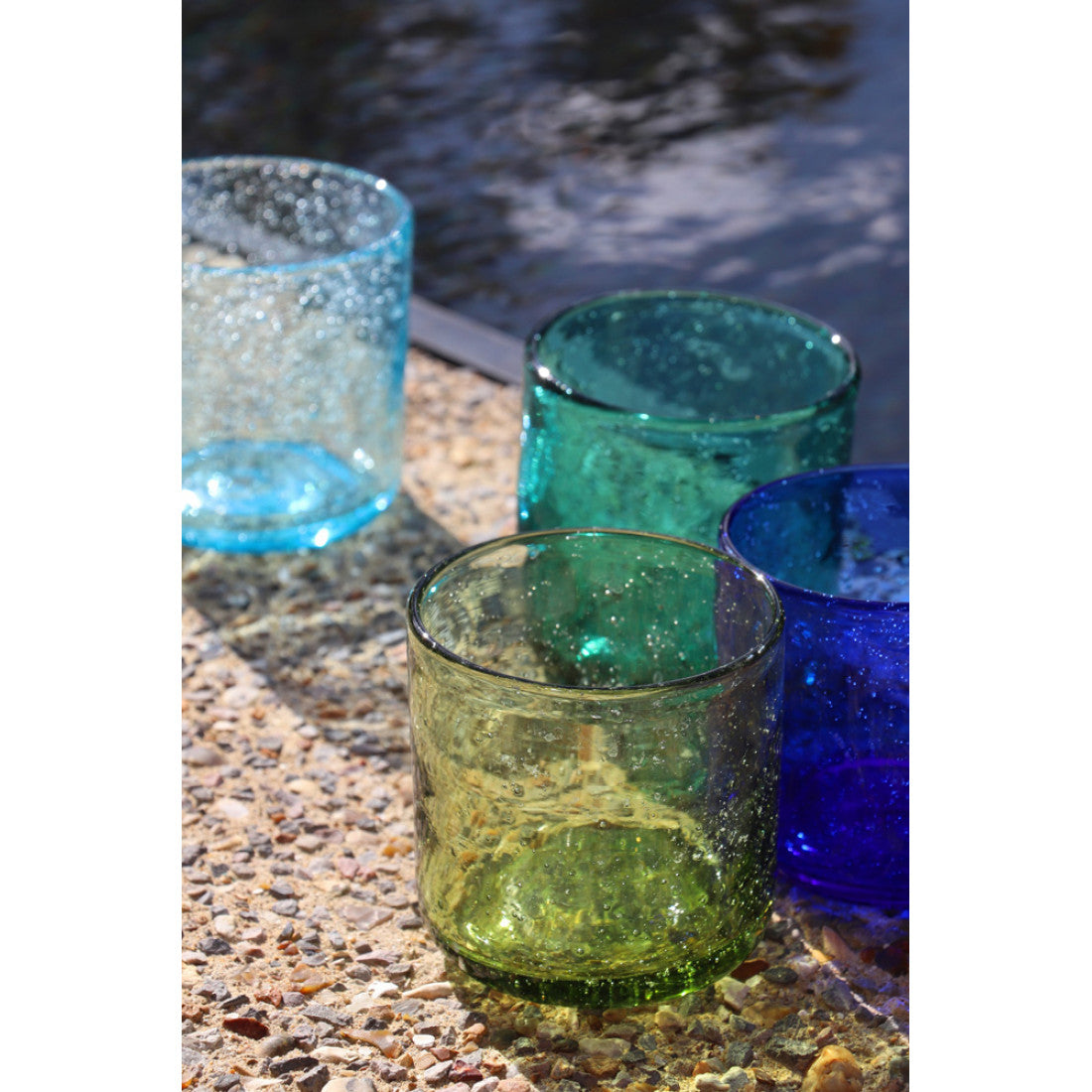 Waterglas Vico olijfgroen