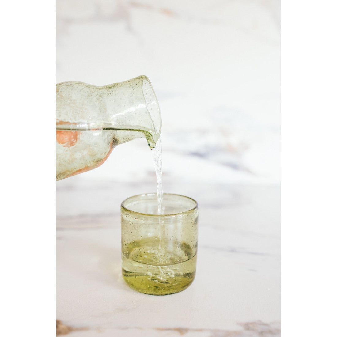 Waterglas Vico olijfgroen