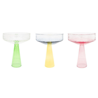 Coupe Claude, helder / groen, set van 2