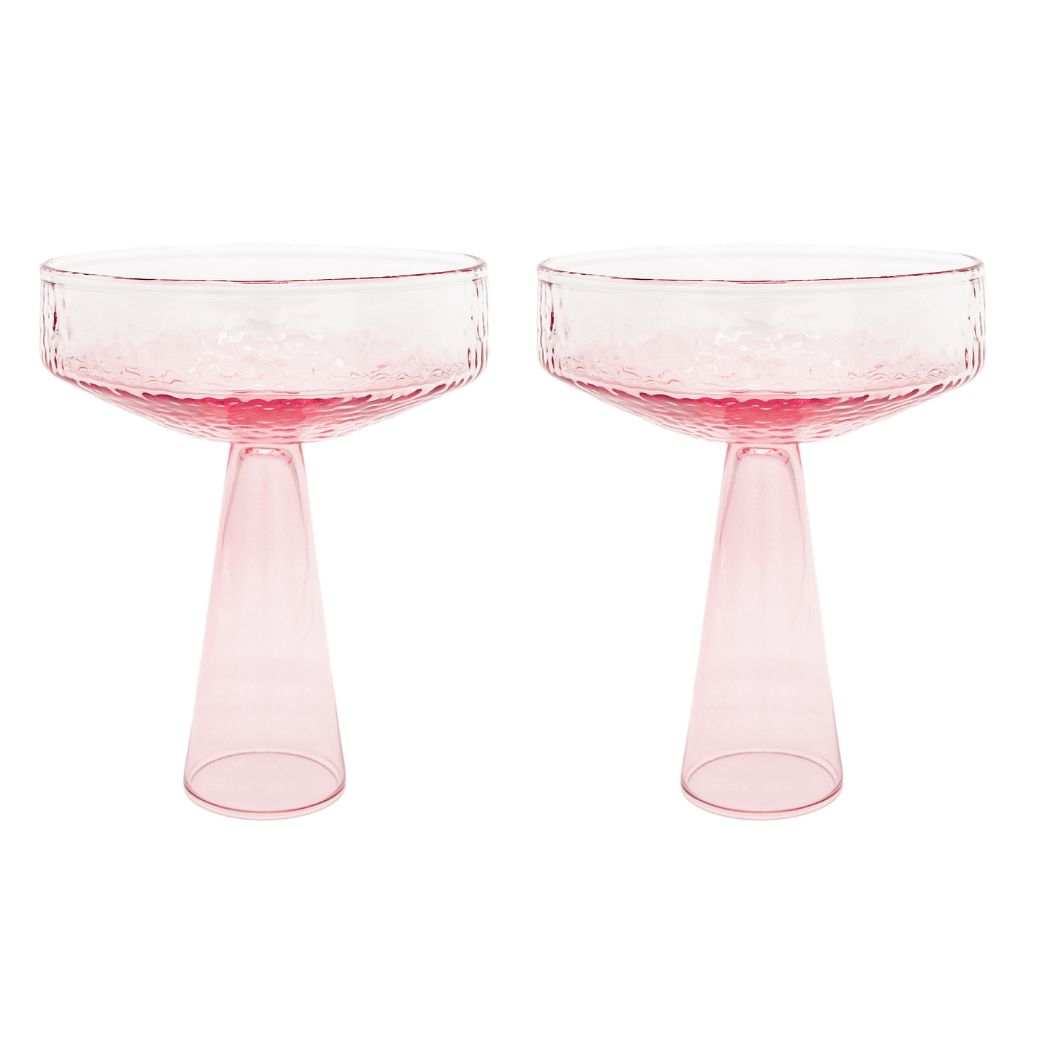 Coupe Claude, roze, set van 2