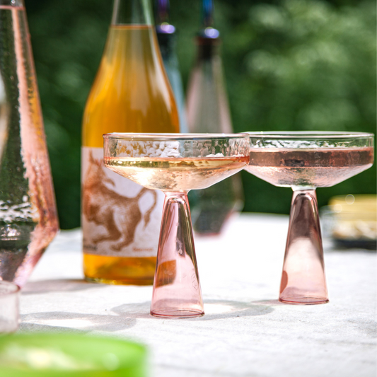 Coupe Claude, roze, set van 2