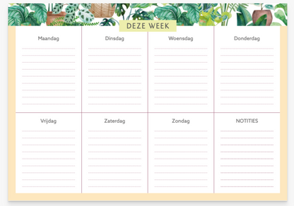 Jungle Weekplanner – 112 blz. Paperback